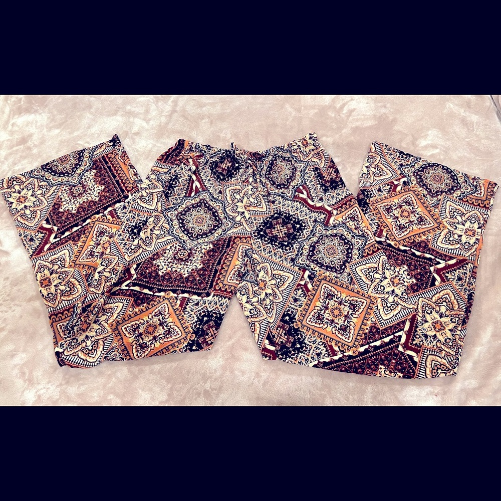 Pattern Loose fit Pants Size L